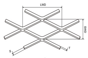 diamond hole expanded mesh